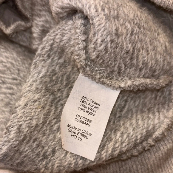 J. Crew Cowl Neck Gray Sweatshirt - Picture 4 of 5